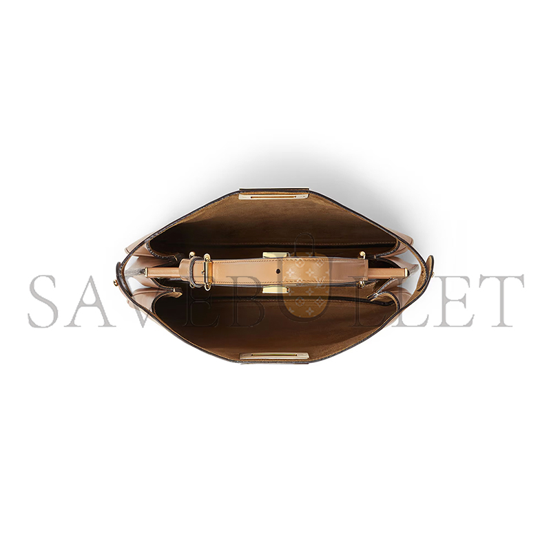 FENDI PEEKABOO SOFT MEDIUM CAPPUCCINO-COLORED LEATHER BAG 8BN353AOVHF19P8 (33*25.5*10cm)